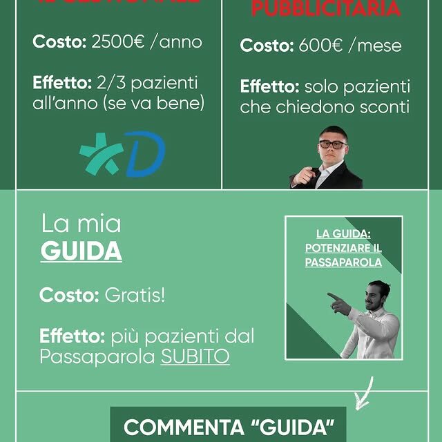 Post Instagram di Pietro Tognon — marketing per terapisti